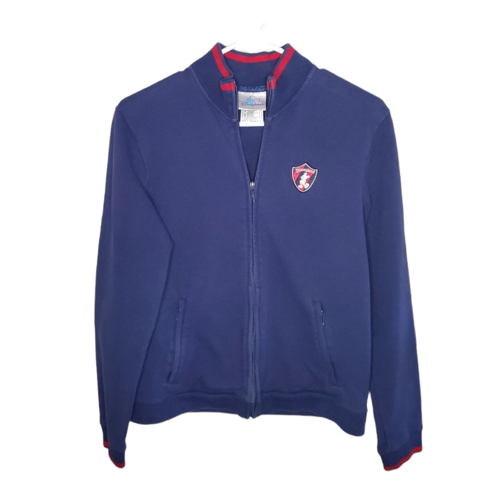 DISNEYLAND Sweater Mickey Blue Long Sleeve Zip-up